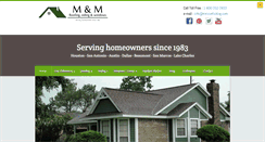 Desktop Screenshot of mmroofsiding.com