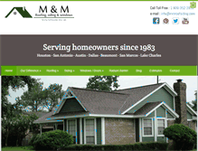 Tablet Screenshot of mmroofsiding.com